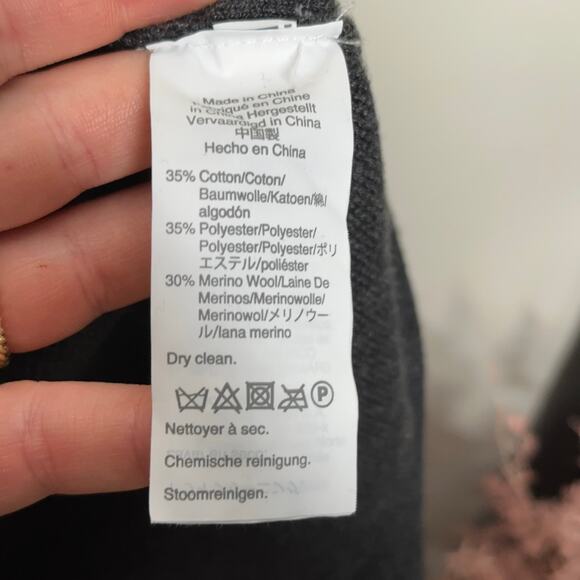 J. CREW Juliette Collarless Sweater Blazer Heather Charcoal Coal Gray {3B36} - Picture 6 of 7